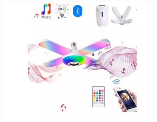 Bluetooth RGB LED muzička sijalica 48w-novo