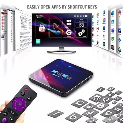 Smart TV Box H96 Max 4K 4GB+32GB Android 11 Tv box