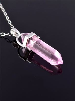 Roze visak ogrlica 