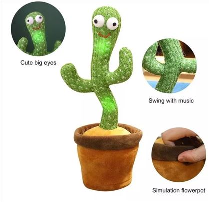 Kaktus koji igra,ponavlja,peva