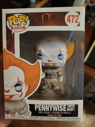 IT Pennywise with (with Boat) 9 cm POP! Movies