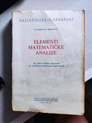 Mihailović, Elementi matematičke analize