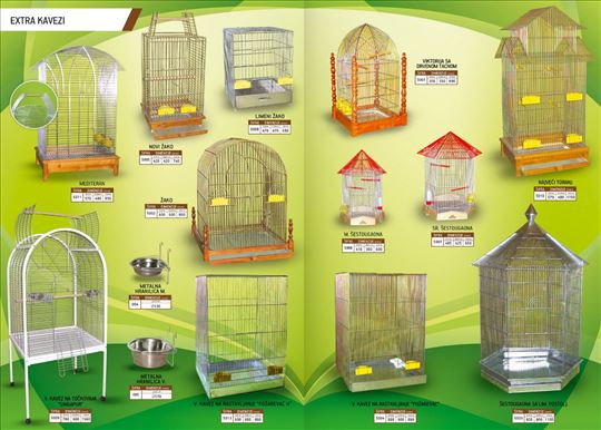 Ekstra kavezi za ptice -novo 5001 do 5013
