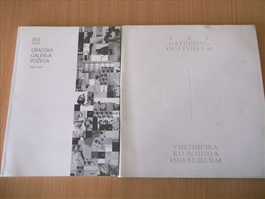 2 stara umetnička kataloga-Mileševa1994,Požega2010