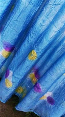 Unikatna rucno bojena suknja od svile 
