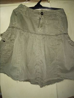 Suknjica, millitary look