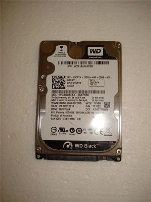 WD Black 320GB SATA3 7200rpm 231dan 100% 2.5"