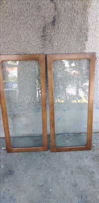 Vrata za vitrinu braon lakirana bez rucice 98x43 c