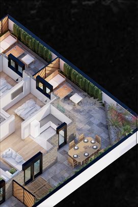 Lux stan na prodaju sa 50 kvadrata terase