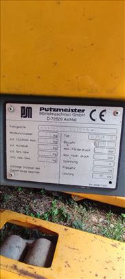 Masina za cementnu kosuljicu putzmeister M750DB