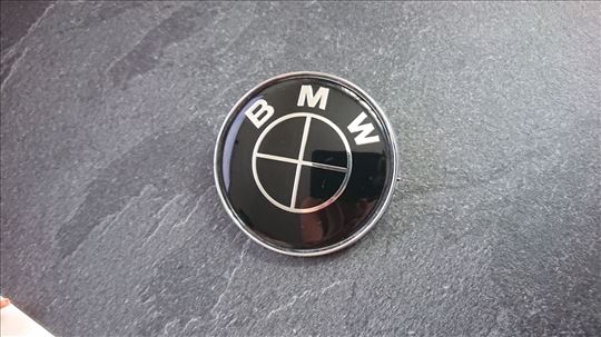 NOV BMW SKROZ CRNI gepek znak precnik 74mm