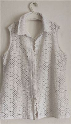 Spring&Summer pamučna bluza od belog veza 