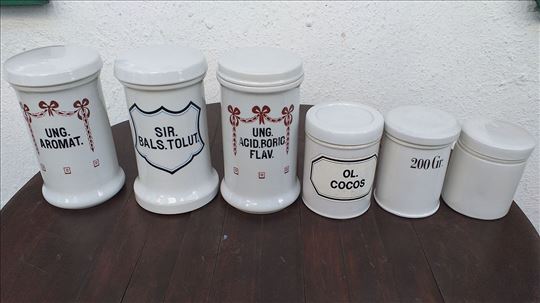 Apotekarske posude porcelan Vintage