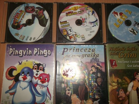 Šest crtanih filmova na DVD - originali 