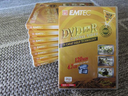 Emtec DVD+R 24 Carat Gold Lifetime Warranty novo
