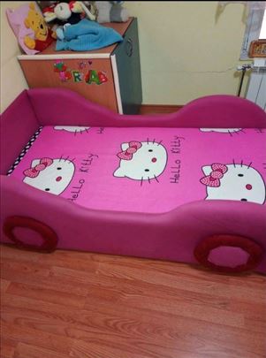 Za Princezu krevet samac Ferarry Hallo Kitty Pink 