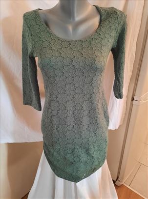 Orsay zelena čipkana haljina  vel 38          