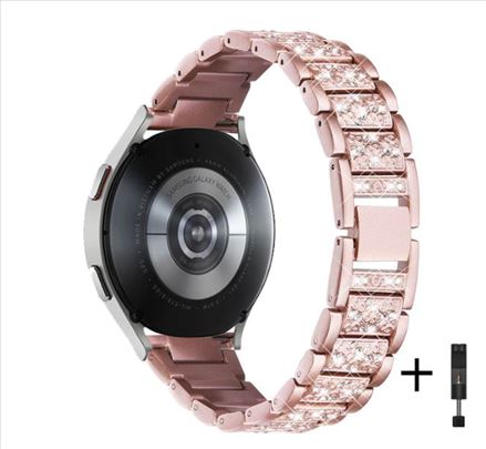 Pink metalna 20mm sitni cirkoni Samsung watch 42mm