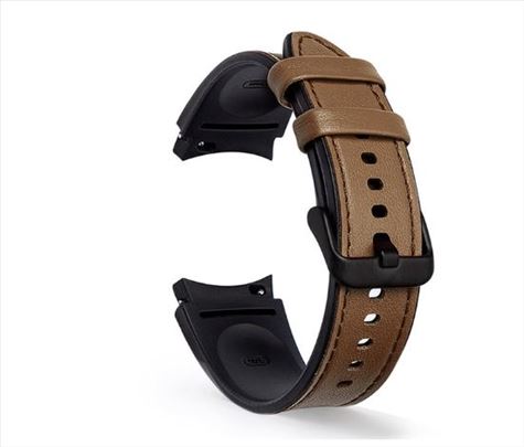 Samsung galaxy watch 4/5/5pro braon kožni kaiš