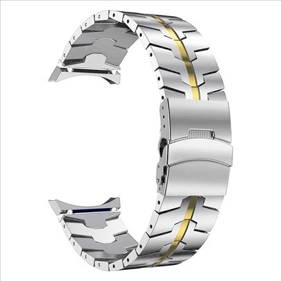 Samsung watch 4/5/5pro sivo-zlatna metalna 