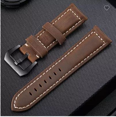 Tamno braon kožni kaiš prirodni 22mm Galaxy wacth 