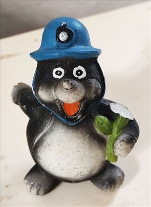 Rucno bojena figurica pingvina od alabastera 7x6 c