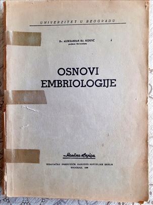 Osnovi embriologije, 1948.