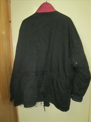 Crna , platnena ,polovna jakna br.54