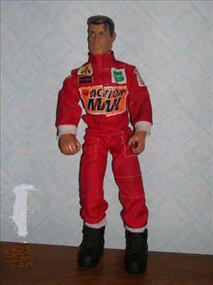 Original action man toy, grand prix driver-pilot 