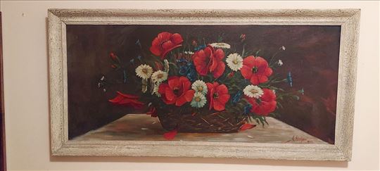 Mihaljević ulje na lesonitu 1956 Milan Mihaljević