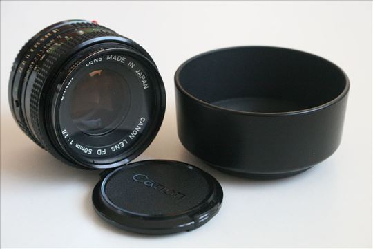 Canon FD 50mm f:1.8 /UV filter,poklopci i zonerica