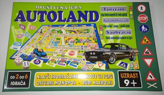 Monopol autoland - Nauči saobraćajne znakove igra