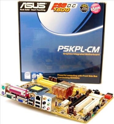 Matična ploča Asus P5KPL-CM (procesor i ram grat.)