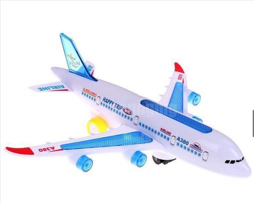 Airbus A380 model igračke aviona sa svetlom i zvuk