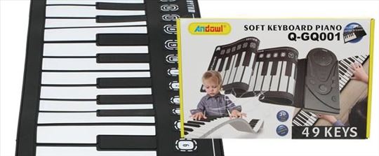  Klavirska tastatura sa 49 tastera preklopna-meka