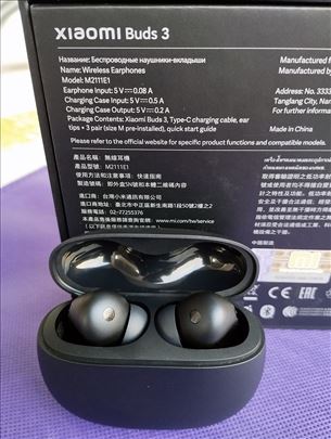 Bluetooth Slušalice Xiaomi Buds 3 Black
