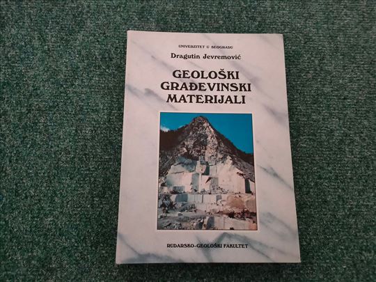 Geološki građevinski materijali - Jevremović