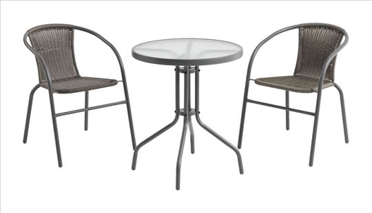 Baštenski sto i 2 stolice komplet nova akcija