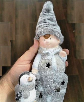 Novogodišnji ukras sa svetlom 20cm 1005