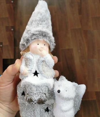 Novogodišnji ukras sa svetlom 20cm 1006