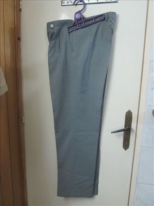 Klasične, sive muške pantalone XXL