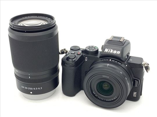 Nikon Z50 + 16-50mm VR sa 833 okidanja (+50-250mm)