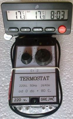 Termostat sa digitalnim termometrom
