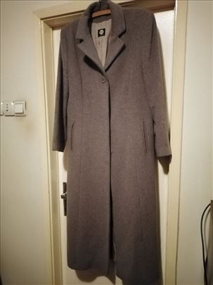 Ženski dugi kaput od vune, br 40