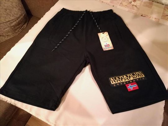 Nove muške pamučne bermude Napapijri crne 3XL 4XL