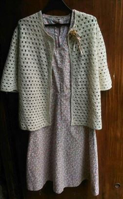 Vintage pamučna zvonasta haljina 