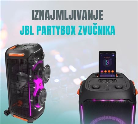Iznajmljivanje Bluetooth zvučnika JBL Partybox