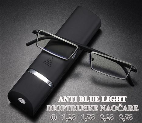 Anti blue light diopt. naočare 0+1,25 +1,75 +2,25 