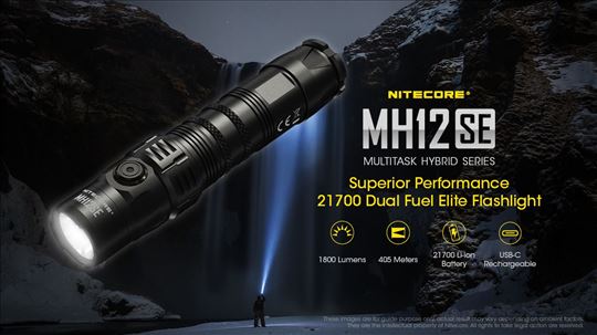 Baterijska lampa Nitecore  MH12SE 1.800lm
