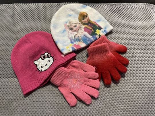 Kapa i rukavice za devojčice